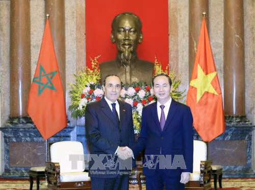 Chủ tịch nước Trần Đại Quang tiếp Chủ tịch Hạ viện Vương quốc Maroc ảnh 1