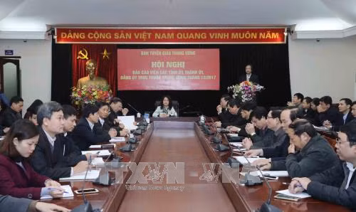 Hội nghị Báo cáo viên tỉnh ủy, thành ủy, đảng ủy trực thuộc Trung ương khu vực phía Bắc ảnh 1