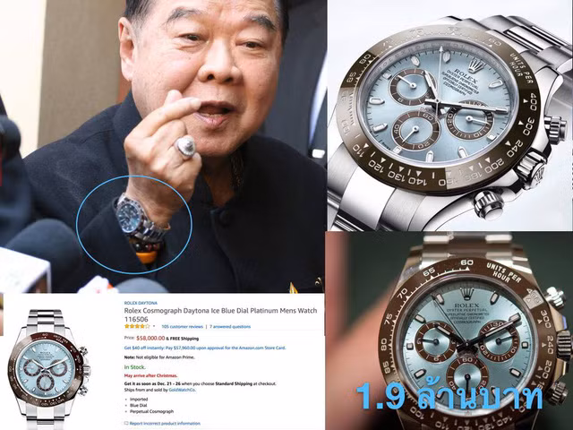 Dư luận Thái Lan xôn xao với những món đồ hiệu xa xỉ của Bộ trưởng Quốc phòng ảnh 1