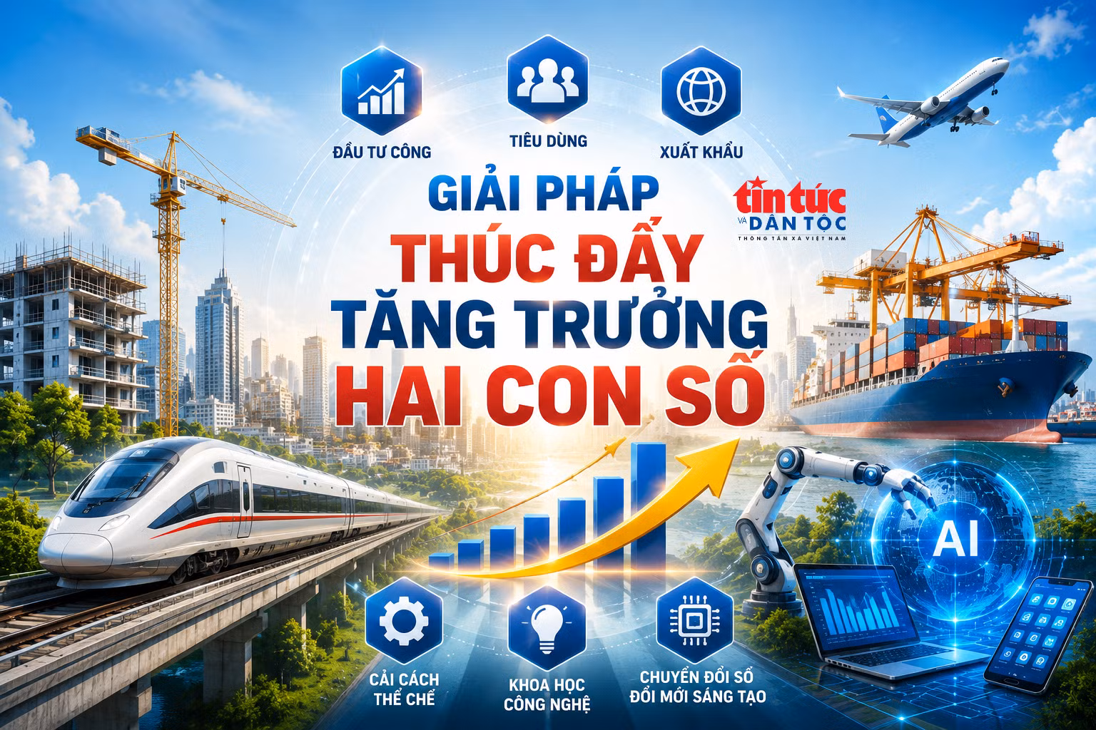 Giải pháp thúc đẩy tăng trưởng hai con số
