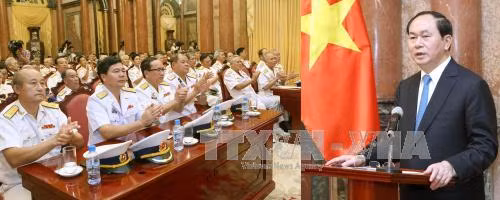 Bài phát biểu của Chủ tịch nước với cựu chiến binh Đường HCM trên biển ảnh 1