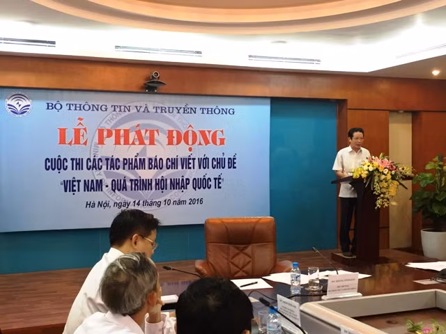 Phát động cuộc thi báo chí viết về hội nhập quốc tế ảnh 1
