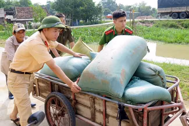 Người dân ven biển Đông Bắc Bộ hối hả chống bão số 7 ảnh 12
