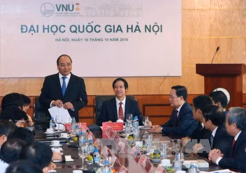 Thủ tướng làm việc với ban lãnh đạo Đại học Quốc gia Hà Nội ảnh 2