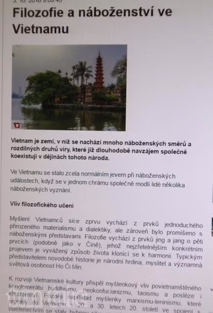 Báo Séc ca ngợi chính sách tôn giáo của Việt Nam ảnh 1