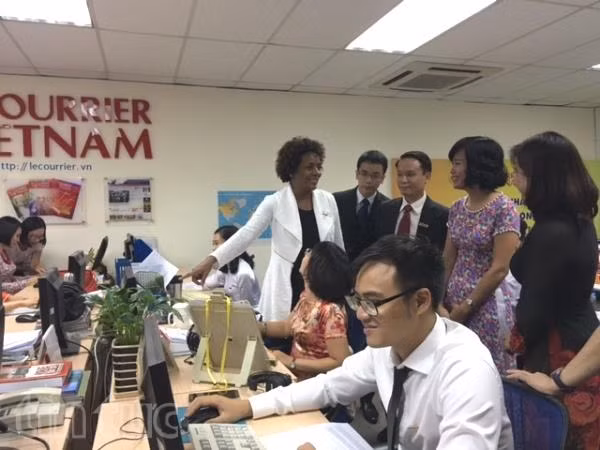 Tổng thư ký Tổ chức quốc tế Pháp ngữ thăm báo Le Courrier ảnh 7