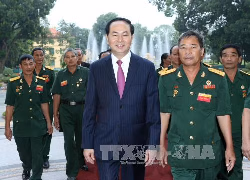Chủ tịch nước gặp gỡ đại diện cựu chiến binh làm kinh tế giỏi ảnh 1
