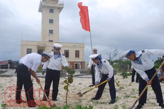 Bộ đội Trường Sa ra quân trồng cây đầu xuân ảnh 10