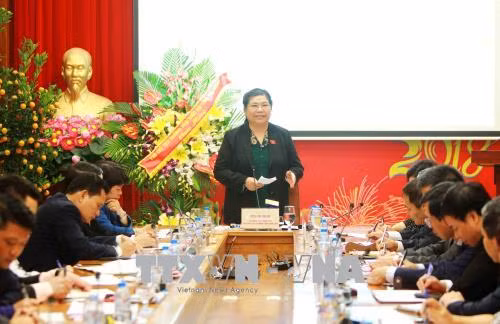 Phó Chủ tịch Quốc hội Tòng Thị Phóng thăm, làm việc với BHXH Việt Nam ảnh 1