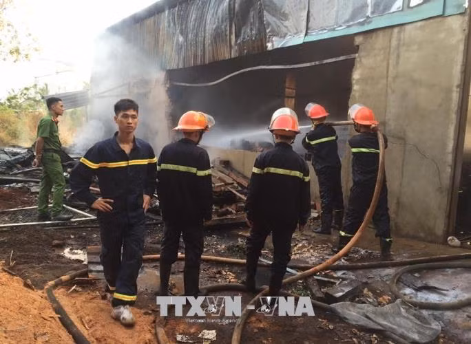Cháy xưởng gỗ tại Bình Phước, ước thiệt hại khoảng 800 triệu đồng ảnh 2