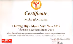 MHB 8 năm liên tiếp nhận Giải “Thương hiệu mạnh Việt Nam”