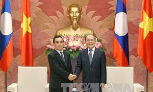 Tổng Bí thư tiếp Thủ tướng Lào Thăm-ma-vông
