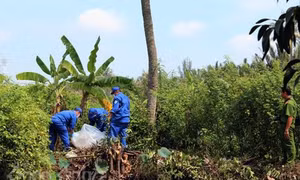 Hoảng hồn phát hiện xác người đàn ông dưới bùn lầy