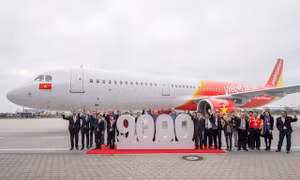 Vietjet đón tàu bay thứ 9.000 của Airbus