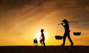 Dáng má phía chiều