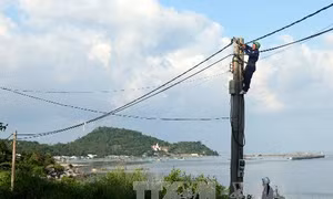 Xây dựng đường dây 110kV vượt biển dài nhất Việt Nam 