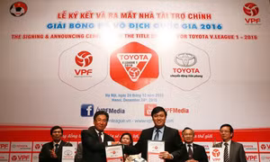 Toyota tài trợ 40 tỷ đồng cho V-League 2016 