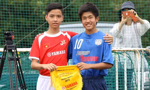 U13 bóng đá học đường Yamaha du đấu thành công ở Nhật Bản