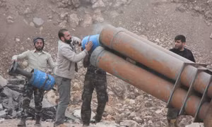 Độc đáo dàn vũ khí tự chế của phe nổi dậy Syria