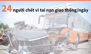 24 người chết vì tai nạn giao thông mỗi ngày