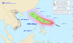 Bão Maysak di chuyển theo hướng Tây Tây Bắc