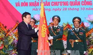 Trao Huân chương Quân công hạng Nhất cho LLVT Quân khu 3