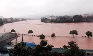 Lũ trên sông Kỳ Cùng đang lên nhanh 