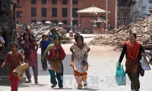 1 triệu trẻ cần cứu trợ sau động đất Nepal 