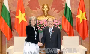 Chủ tịch Quốc hội Nguyễn Sinh Hùng tiếp Phó Tổng thống Bulgaria 