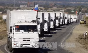 Nga lập đoàn xe cứu trợ thứ 14 cho Donbass 