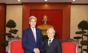 Tổng Bí thư Nguyễn Phú Trọng tiếp Ngoại trưởng John Kerry