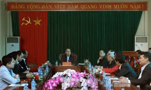 Đồng chí Nguyễn Thiện Nhân thăm các hợp tác xã tại Bắc Giang
