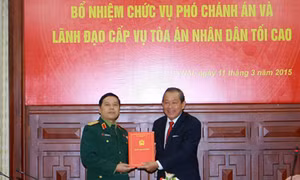 Công bố quyết định nhân sự Tòa án NDTC, Tòa án quân sự TW