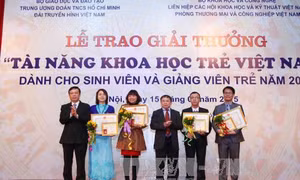 5 giảng viên được trao thưởng Tài năng khoa học trẻ