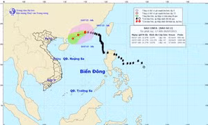 Bão số 2 suy yếu thành áp thấp