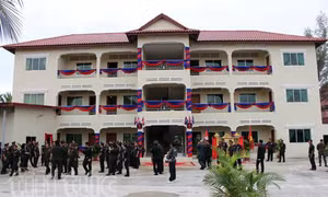 Quân đội Campuchia khánh thành công trình do Việt Nam viện trợ 