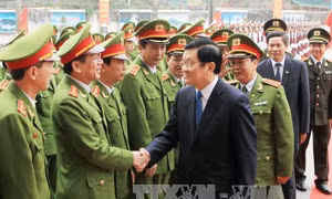 Chủ tịch nước thăm Học viện Cảnh sát nhân dân 