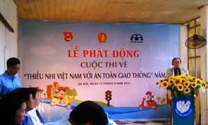 Phát động thi vẽ tranh 'Thiếu nhi với An toàn giao thông'
