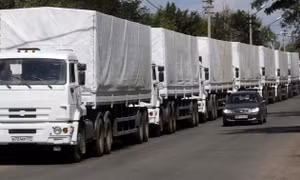 Đoàn xe viện trợ thứ 12 của Nga đến Đông Ukraine