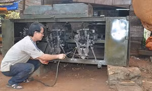 Người sáng chế máy gọt vỏ sắn tự động ở Tây Nguyên 