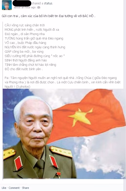 Cư dân mạng để tang Đại tướng ảnh 13