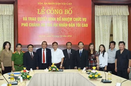 Công bố quyết định bổ nhiệm Phó Chánh án Tòa án nhân dân tối cao ảnh 1