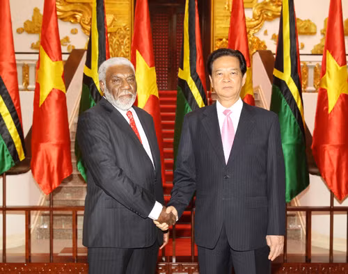 Thủ tướng Nguyễn Tấn Dũng hội đàm với Thủ tướng Vanuatu ảnh 1