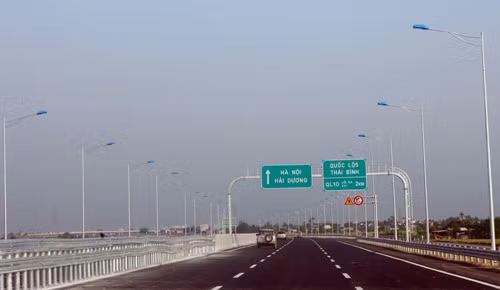 Thông xe 22,7 km cao tốc Hà Nội – Hải Phòng đầu tiên ảnh 1