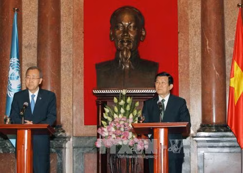 Chủ tịch nước tiếp Tổng Thư ký Liên hợp quốc Ban Ki-moon ảnh 3