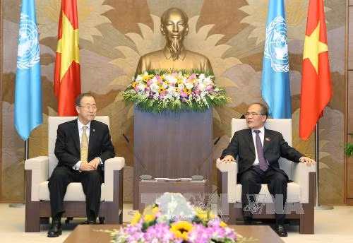 Chủ tịch Quốc hội tiếp TTK Liên hợp quốc Ban Ki-moon ảnh 2
