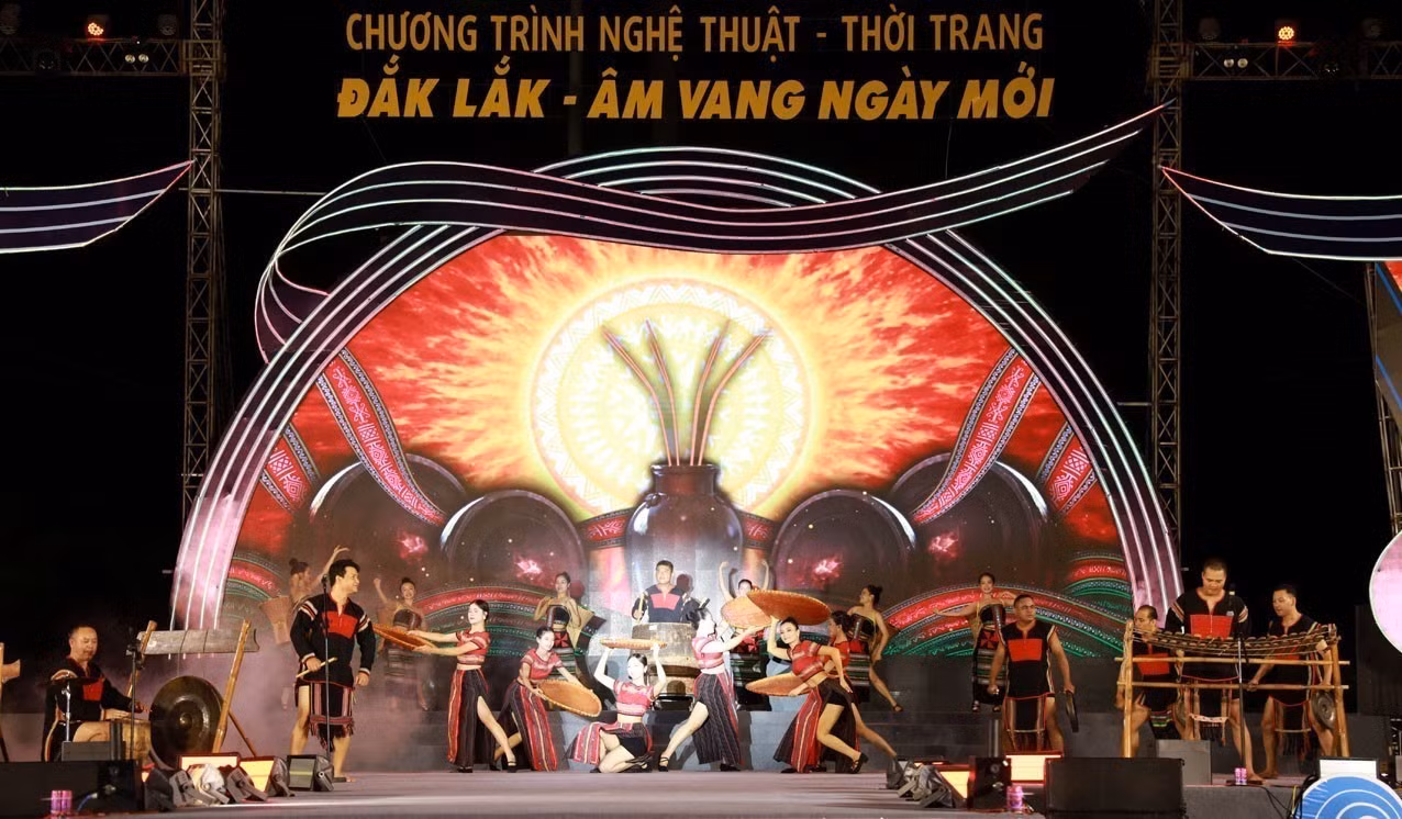 Một tiết mục nghệ thuật trong chương trình.
