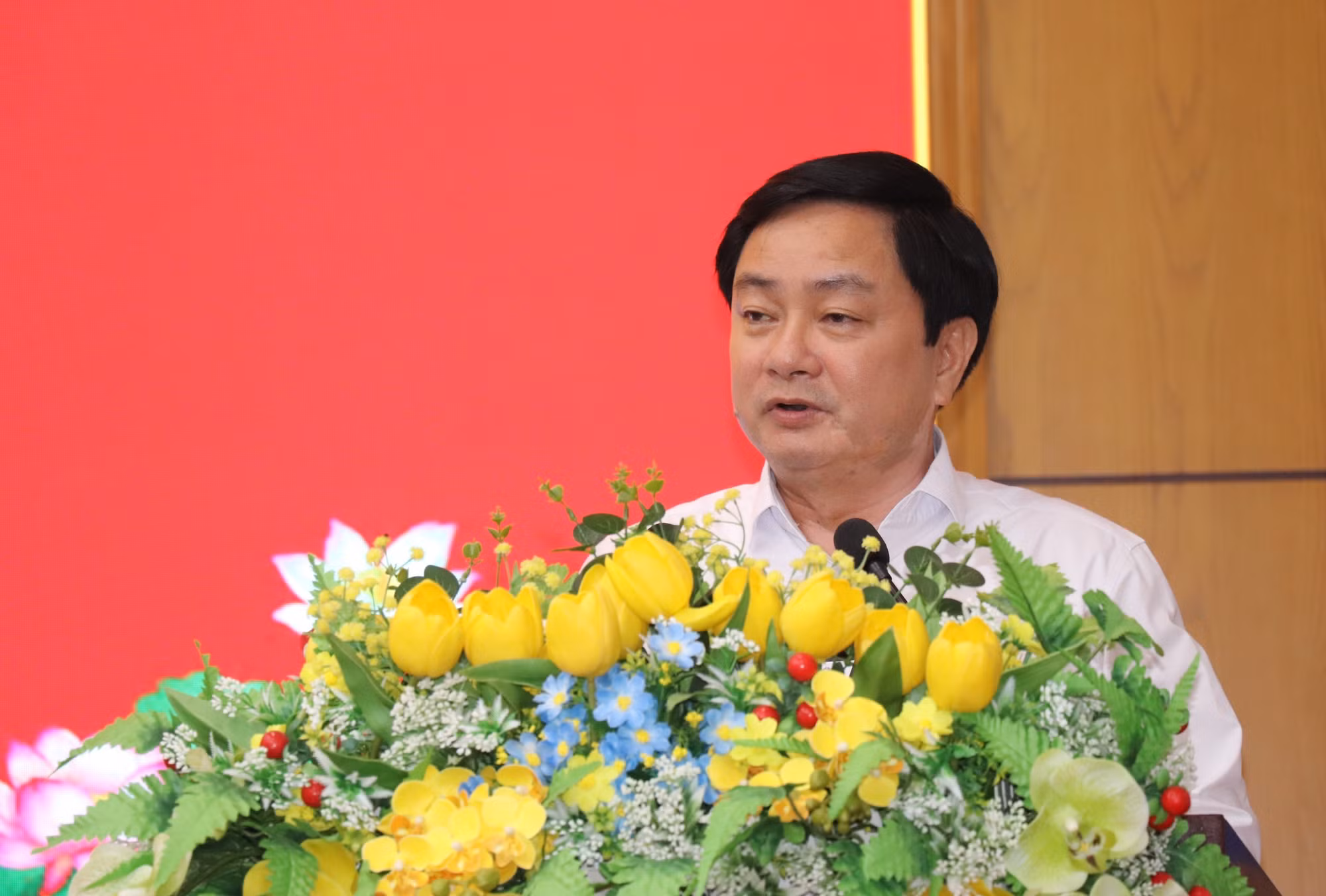 Bí thư Tỉnh ủy Tây Ninh Nguyễn Văn Quyết kết luận hội nghị.