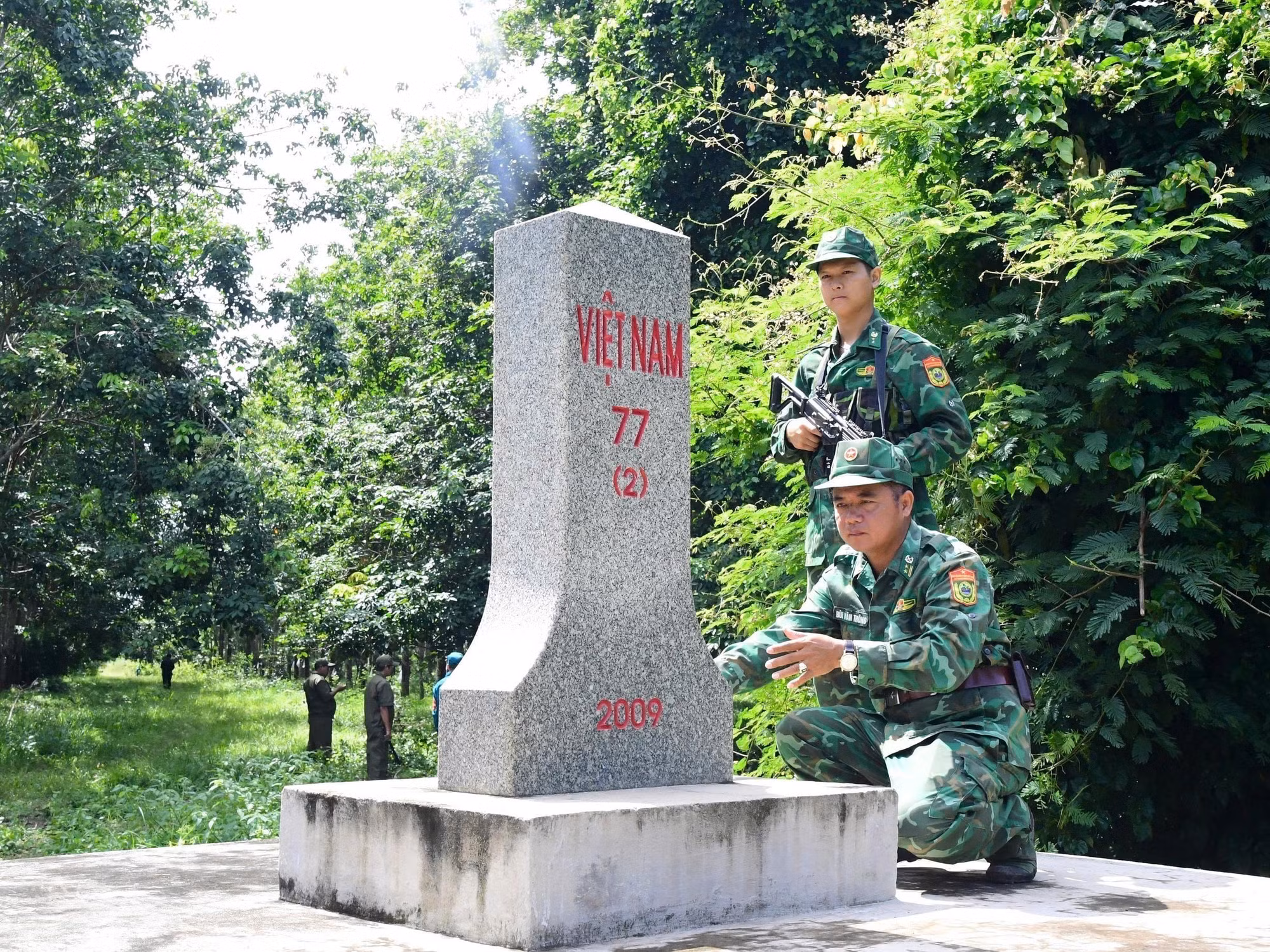 Lực lượng Biên phòng thực hiện công tác tuần tra biên giới.