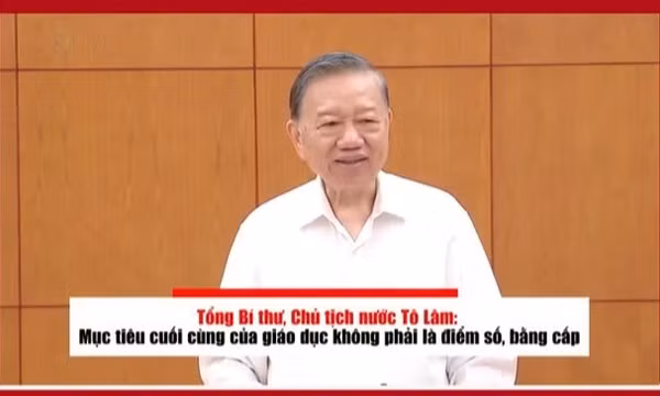 Mục tiêu cuối cùng của giáo dục không phải là điểm số, bằng cấp